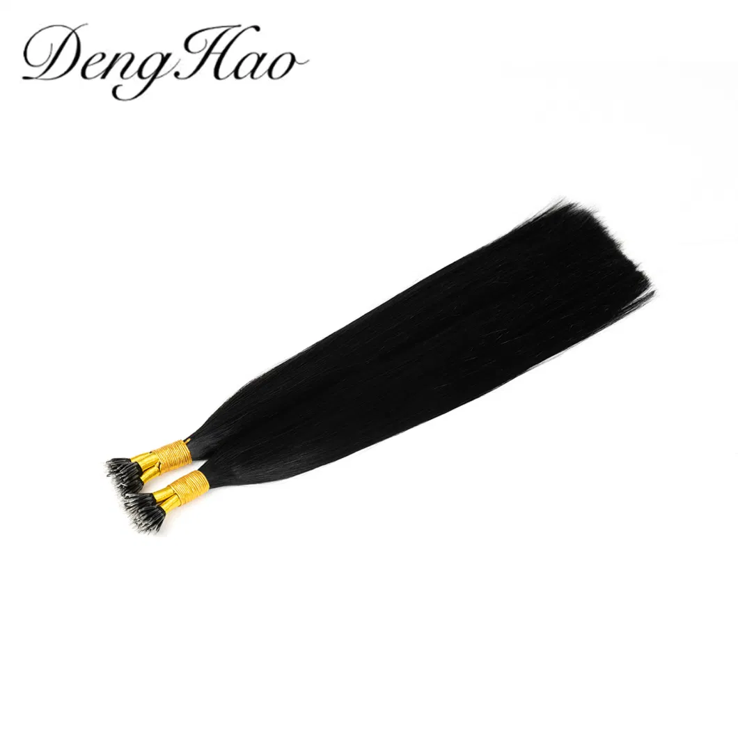 Nano Ring Hair Extensions Silk Straight Thick Hair End