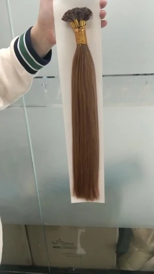 Estensione dei capelli a punta piatta cheratina italiana grado 10A Capelli umani al 100%.