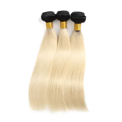 Capelli Vergini Brasiliani Ombre Tessuto Dei Capelli Umani Fasci 1b/613 Colore Remy Tessuto Dei Capelli Trama Dei Capelli Biondi