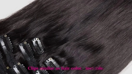 Clip per testa completa di capelli umani al 100% all'ingrosso nelle estensioni dei capelli